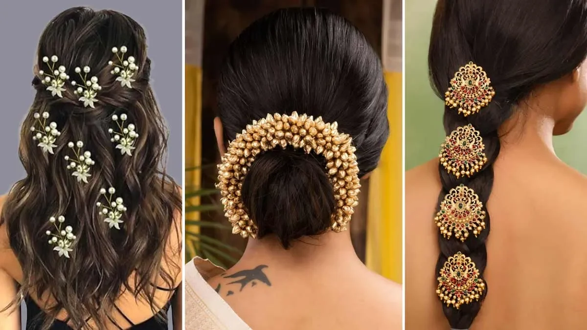 Designer Gold Plated Hair PIN design for Hariyali Teej: "सासू मां" रह जाएंगे देखती जब अपनी हेयर स्टाइल में जोड़ोगी गोल्ड प्लेटेड हेयर पिन डिजाइन