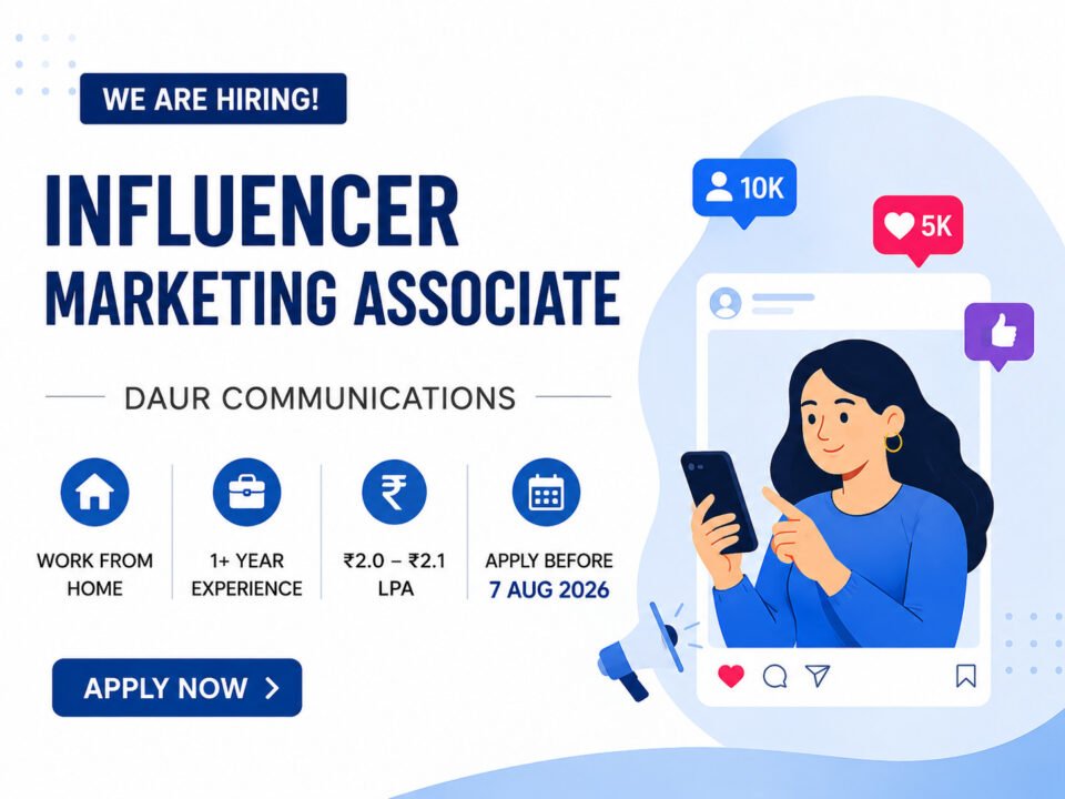 nfluencer Marketing Associate Recruitment 2026